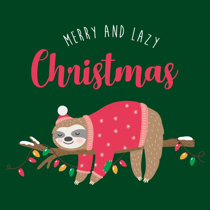 Merry And Lazy Christmas Cute Sloth Sweatshirt