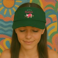 Merry And Lazy Christmas Cute Sloth Valucap Bio-Washed Visor