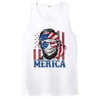 Merica Abraham Lincoln 4th Of July American Flag PosiCharge Competitor Tank