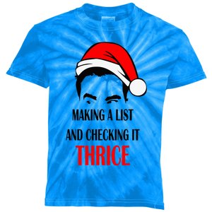 Making A List And Checking It Thrice Gift Kids Tie-Dye T-Shirt