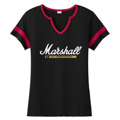 Marshall Amp Logo Ladies Halftime Notch Neck Tee