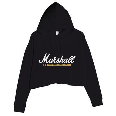 Marshall Amp Logo Crop Fleece Hoodie