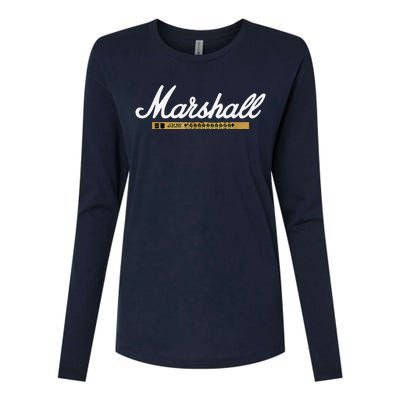 Marshall Amp Logo Womens Cotton Relaxed Long Sleeve T-Shirt