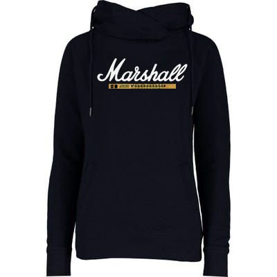 Marshall Amp Logo Womens Funnel Neck Pullover Hood