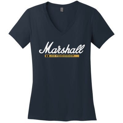 Marshall Amp Logo Women's V-Neck T-Shirt