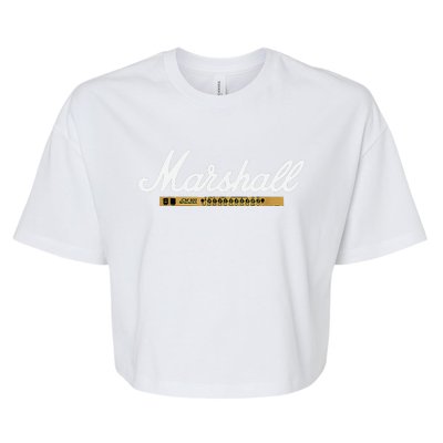 Marshall Amp Logo Bella+Canvas Jersey Crop Tee