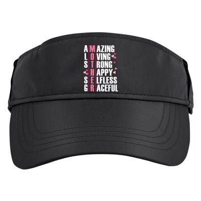 Mother Amazing Loving Strong Happy Selfless Graceful Adult Drive Performance Visor