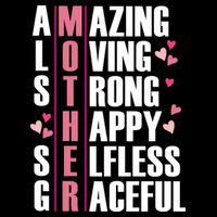 Mother Amazing Loving Strong Happy Selfless Graceful Baby Bodysuit
