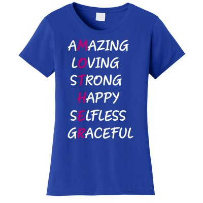 Mother Amazing Loving Strong Happy Selfless Graceful Mom Gift Women's T-Shirt