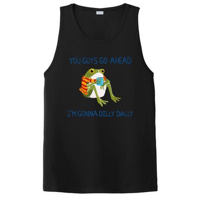 Meme Animal Lover Quote You Guys Go Ahead Funny Frog Drink PosiCharge Competitor Tank