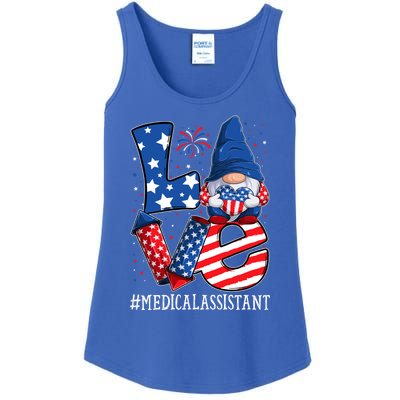 Medical Assistant Love 4th Of July Gnome Usa Patriotic Great Gift Ladies Essential Tank