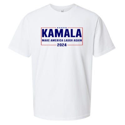 Make America Laugh Again American Flag Kamala 2024 Sueded Cloud Jersey T-Shirt