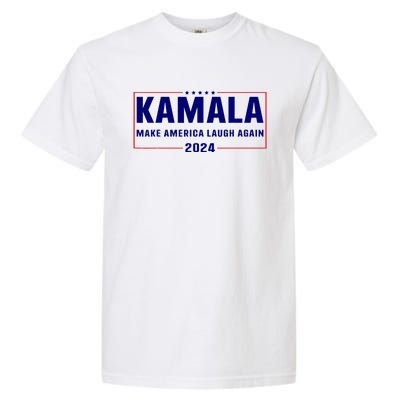 Make America Laugh Again American Flag Kamala 2024 Garment-Dyed Heavyweight T-Shirt