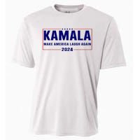 Make America Laugh Again American Flag Kamala 2024 Cooling Performance Crew T-Shirt