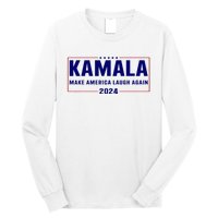 Make America Laugh Again American Flag Kamala 2024 Long Sleeve Shirt