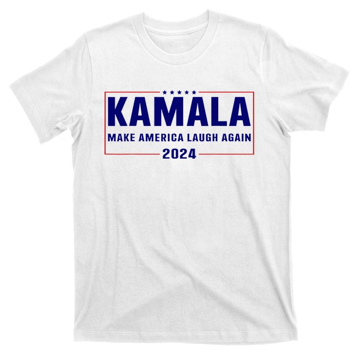 Make America Laugh Again American Flag Kamala 2024 T-Shirt