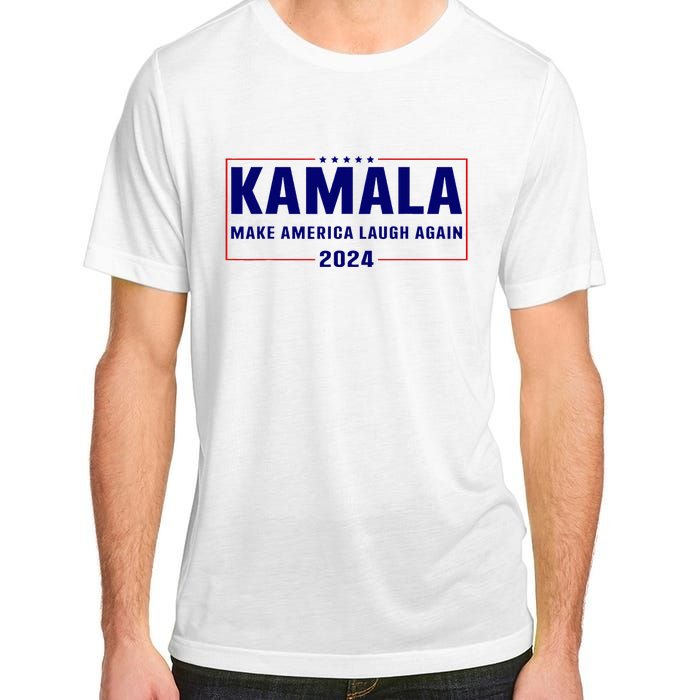 Make America Laugh Again American Flag Kamala 2024 Adult ChromaSoft Performance T-Shirt