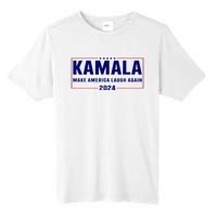 Make America Laugh Again American Flag Kamala 2024 Tall Fusion ChromaSoft Performance T-Shirt