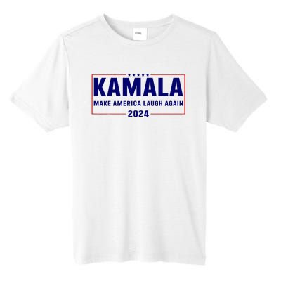 Make America Laugh Again American Flag Kamala 2024 Tall Fusion ChromaSoft Performance T-Shirt