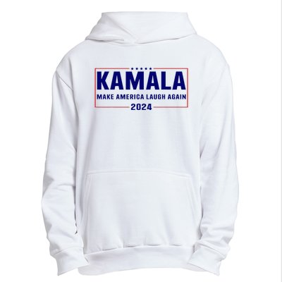 Make America Laugh Again American Flag Kamala 2024 Urban Pullover Hoodie