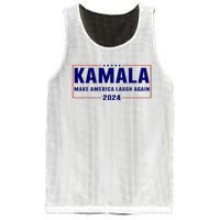 Make America Laugh Again American Flag Kamala 2024 Mesh Reversible Basketball Jersey Tank