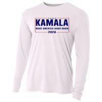 Make America Laugh Again American Flag Kamala 2024 Cooling Performance Long Sleeve Crew