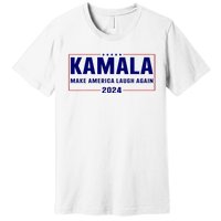 Make America Laugh Again American Flag Kamala 2024 Premium T-Shirt