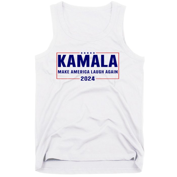 Make America Laugh Again American Flag Kamala 2024 Tank Top