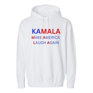 Make America Laugh Again Kamala Harris 2024 Garment-Dyed Fleece Hoodie