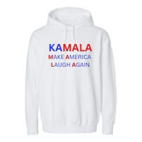 Make America Laugh Again Kamala Harris 2024 Garment-Dyed Fleece Hoodie