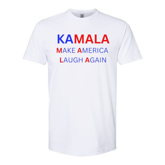 Make America Laugh Again Kamala Harris 2024 Softstyle CVC T-Shirt