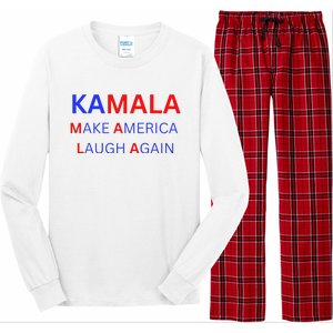 Make America Laugh Again Kamala Harris 2024 Long Sleeve Pajama Set