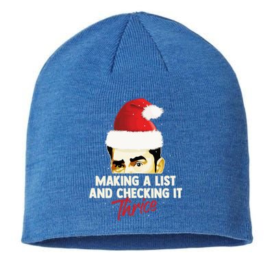 Making A List And Checking It Thrice Funny Christmas Saying Gift Sustainable Beanie