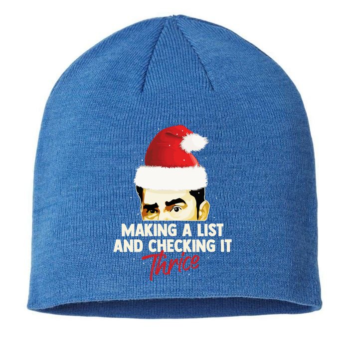 Making A List And Checking It Thrice Funny Christmas Saying Gift Sustainable Beanie