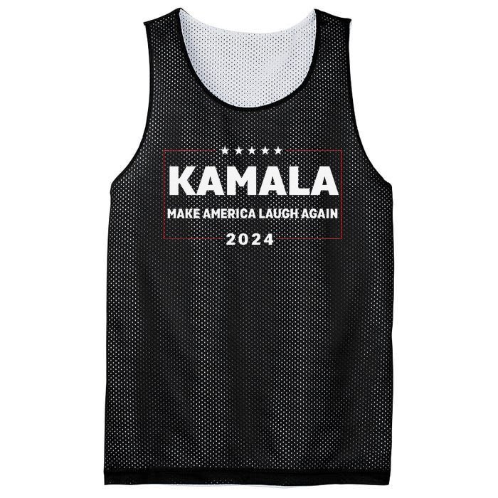 Make America Laugh Again American Flag 2024 Mesh Reversible Basketball Jersey Tank