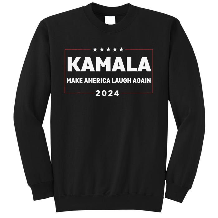 Make America Laugh Again American Flag 2024 Tall Sweatshirt