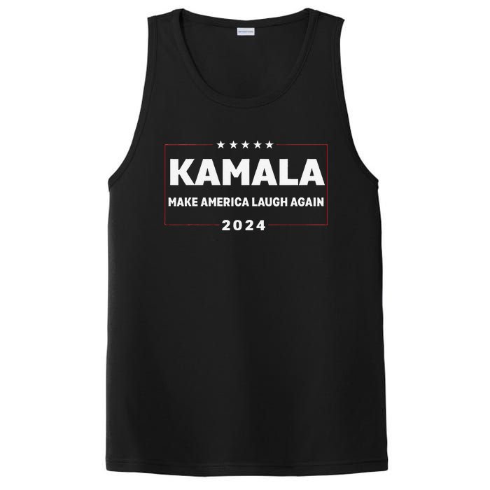 Make America Laugh Again American Flag 2024 PosiCharge Competitor Tank