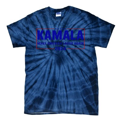 Make America Laugh Again American Flag Kamala 2024 Tie-Dye T-Shirt