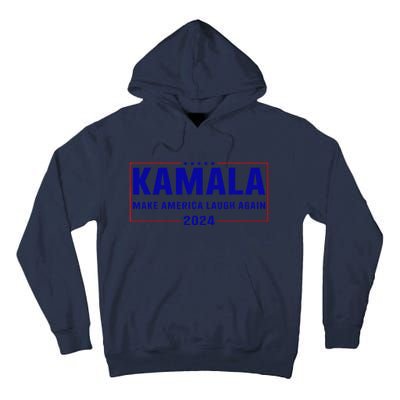 Make America Laugh Again American Flag Kamala 2024 Tall Hoodie