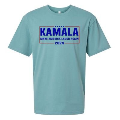 Make America Laugh Again American Flag Kamala 2024 Sueded Cloud Jersey T-Shirt