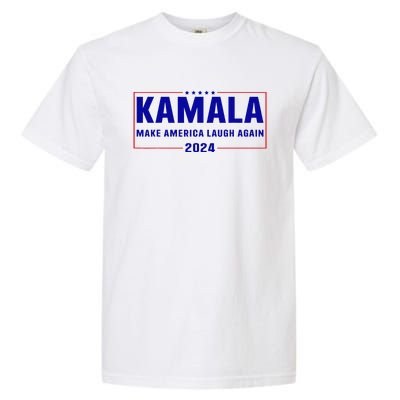 Make America Laugh Again American Flag Kamala 2024 Garment-Dyed Heavyweight T-Shirt