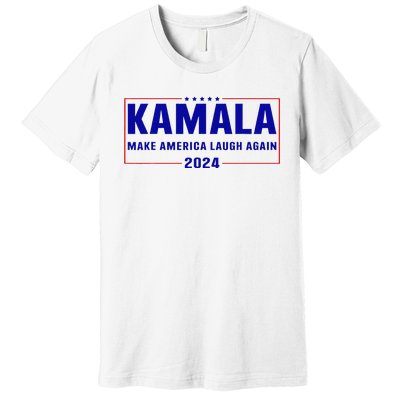 Make America Laugh Again American Flag Kamala 2024 Premium T-Shirt