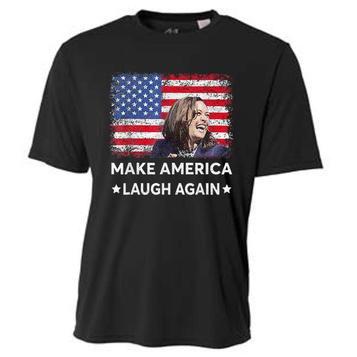 Make America Laugh Again Vote 2024 President Kamala Harris Cooling Performance Crew T-Shirt