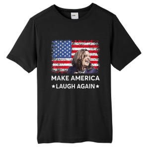 Make America Laugh Again Vote 2024 President Kamala Harris Tall Fusion ChromaSoft Performance T-Shirt