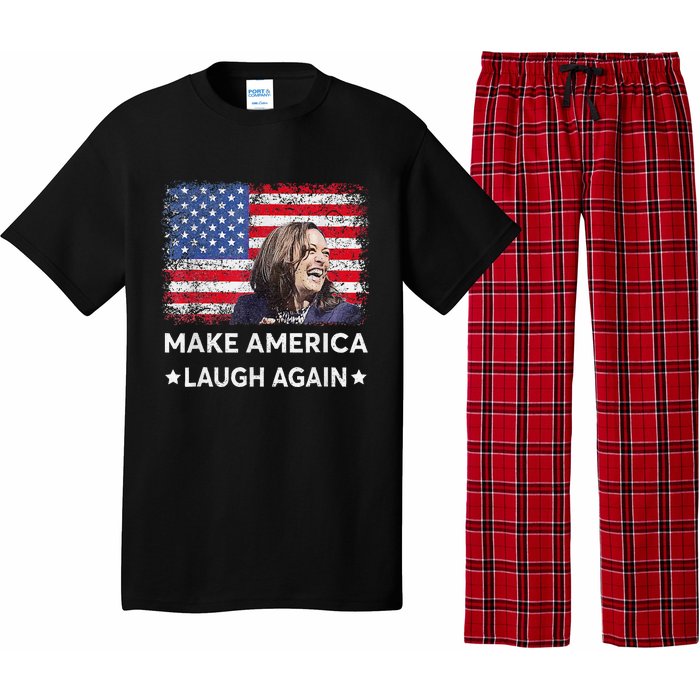 Make America Laugh Again Vote 2024 President Kamala Harris Pajama Set