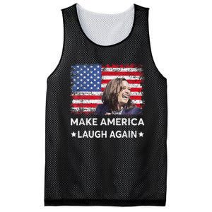 Make America Laugh Again Vote 2024 President Kamala Harris Mesh Reversible Basketball Jersey Tank