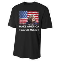 Make America Laugh Again Vote 2024 President Kamala Harris Performance Sprint T-Shirt