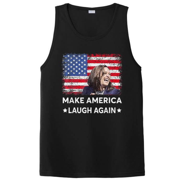 Make America Laugh Again Vote 2024 President Kamala Harris PosiCharge Competitor Tank