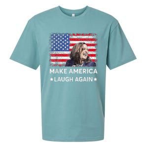 Make America Laugh Again Vote 2024 President Kamala Harris Sueded Cloud Jersey T-Shirt