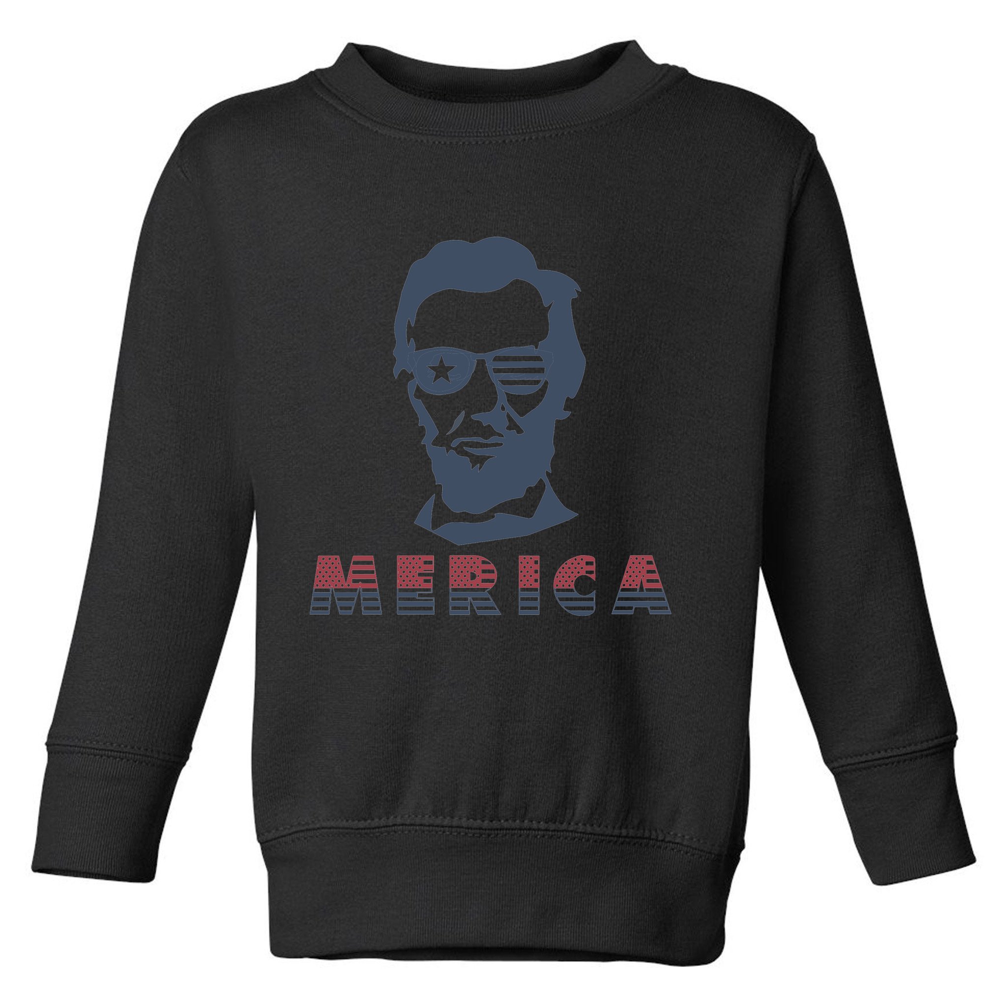 Merica Abe Lincoln Toddler Sweatshirt